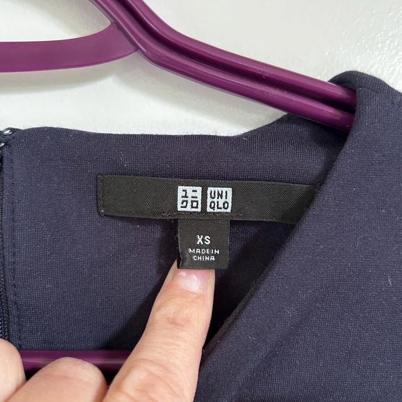 Lot of 3 Uniqlo Dresses (Black, Grey, Navy) - Picture 2 of 6